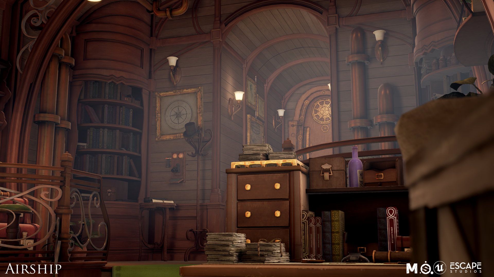 Victorian Airship Render